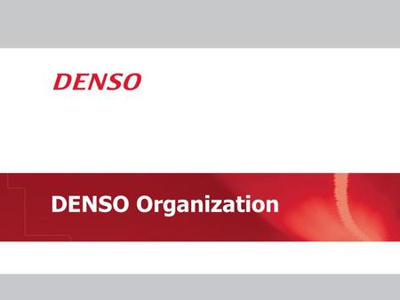 DENSO Organization.