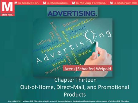Chapter Thirteen Out-of-Home, Direct-Mail, and Promotional Products
