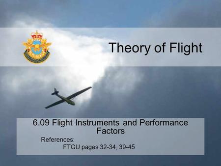 6.09 Flight Instruments and Performance Factors