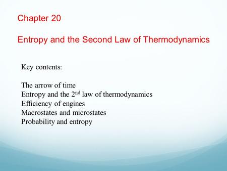 Entropy and the Second Law of Thermodynamics