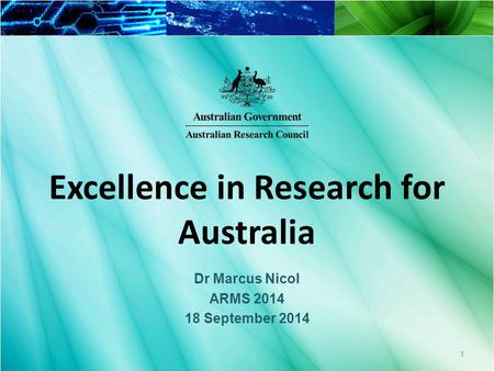Excellence in Research for Australia