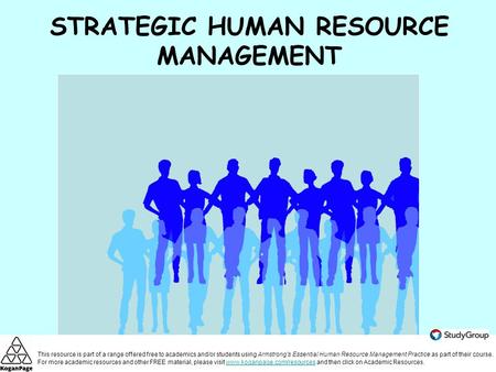 STRATEGIC HUMAN RESOURCE MANAGEMENT