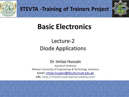 STEVTA -Training of Trainers Project