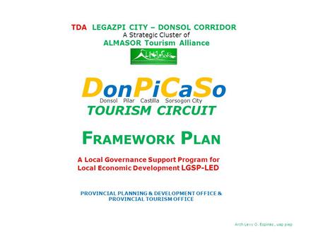 DonPiCaSo FRAMEWORK PLAN TOURISM CIRCUIT