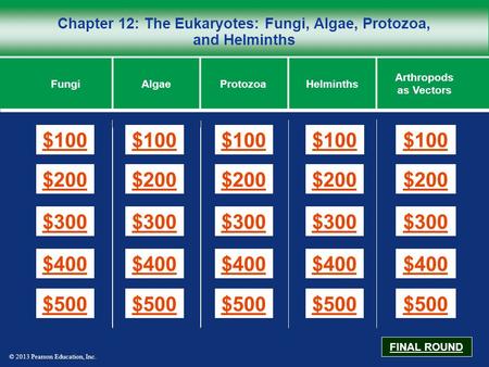 Chapter 12: The Eukaryotes: Fungi, Algae, Protozoa, and Helminths