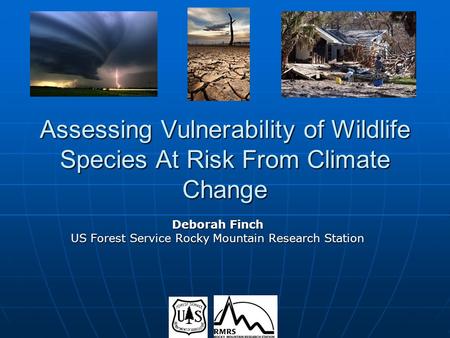 Assessing Vulnerability of Wildlife Species At Risk From Climate Change Deborah Finch US Forest Service Rocky Mountain Research Station.