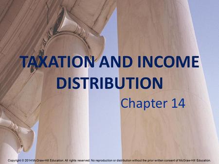 TAXATION AND INCOME DISTRIBUTION