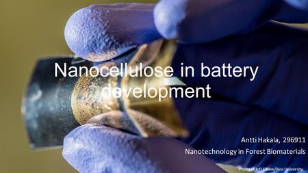 Nanocellulose in battery development