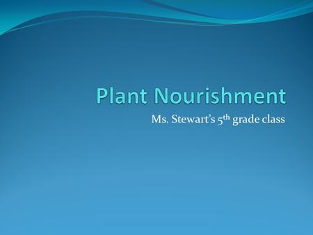 Ms. Stewart’s 5 th grade class. Remember? What does a plant cell have that an animal cell does not have? Chloroplast Cell wall What is needed for photosynthesis?
