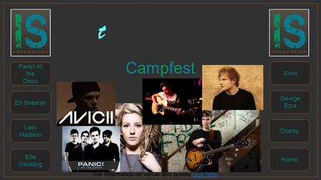 CampfestCampfest Panic! AttheDiscoPanic! AttheDisco Ed SheeranEd Sheeran LiamMadisonLiamMadison EllieGouldingEllieGoulding AviciiAvicii GeorgeEzraGeorgeEzra.