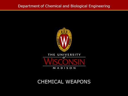 Department of Chemical and Biological Engineering