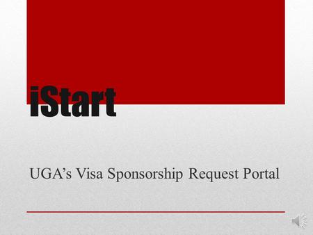 UGA’s Visa Sponsorship Request Portal