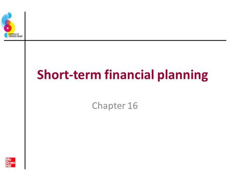 Short-term financial planning