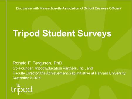 Tripod Student Surveys