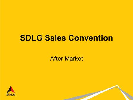 SDLG Sales Convention After-Market.