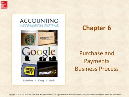 Chapter 6 Purchase and Payments Business Process