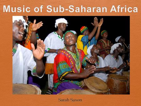 Music of Sub-Saharan Africa