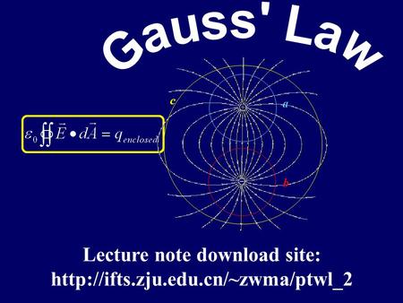 Lecture note download site: