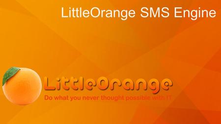 LittleOrange SMS Engine. Nice & easy to use user interface. High-performance, high-impact app that fully replicate the look, feel and user experience.