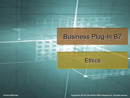 Business Plug-In B7 Ethics.