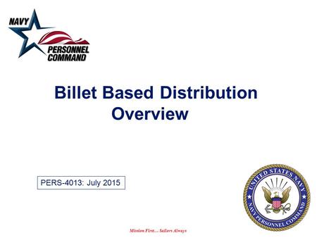 Billet Based Distribution Overview