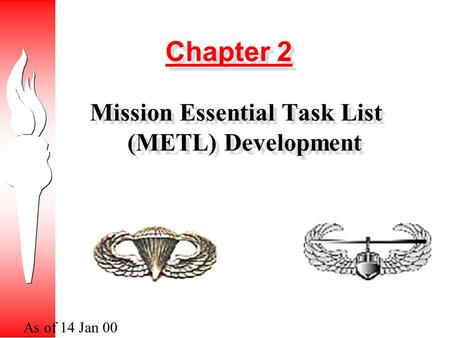 Mission Essential Task List (METL) Development