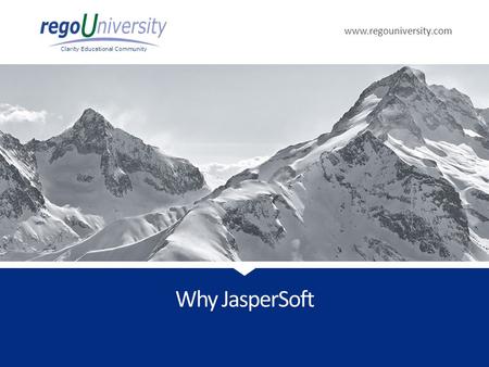 Why JasperSoft.