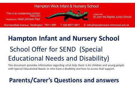 Hampton Infant and Nursery School