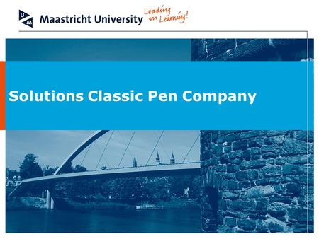 Solutions Classic Pen Company