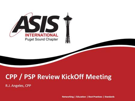 CPP / PSP Review KickOff Meeting