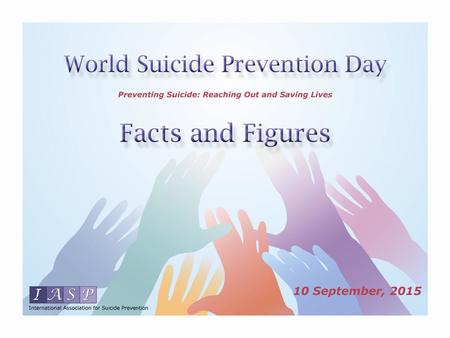 Every year, over 800,000 people die from suicide; this roughly corresponds to one death every 40 seconds.