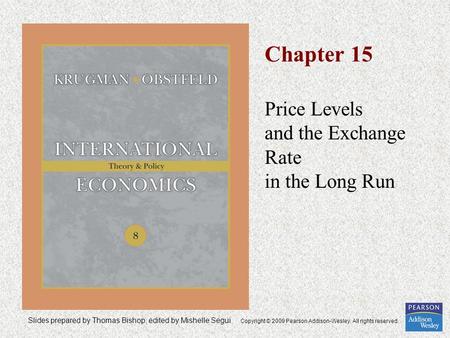 Slides prepared by Thomas Bishop, edited by Mishelle Segui Copyright © 2009 Pearson Addison-Wesley. All rights reserved. Chapter 15 Price Levels and the.
