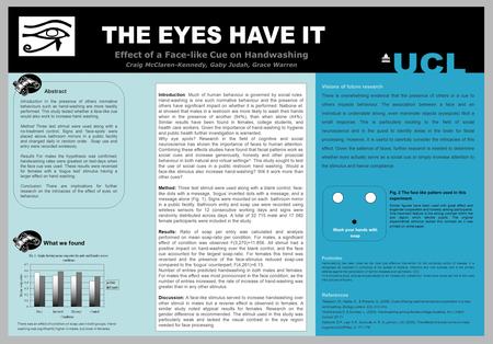 Www.studentposters.co.uk Visions of future research : There is overwhelming evidence that the presence of others or a cue to others impacts behaviour.