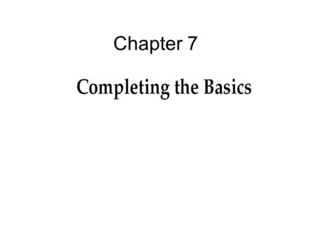 Chapter 7. 2 Objectives You should be able to describe: The string Class Character Manipulation Methods Exception Handling Input Data Validation Namespaces.