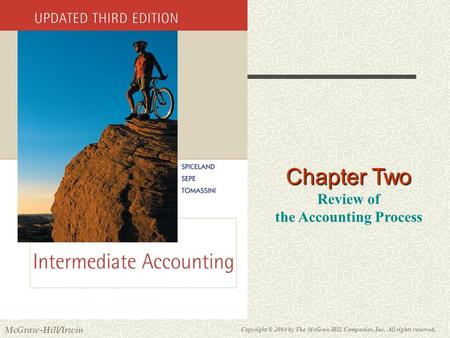 Copyright © 2004 by The McGraw-Hill Companies, Inc. All rights reserved. McGraw-Hill/Irwin Slide 2-1 Chapter Two Review of the Accounting Process.