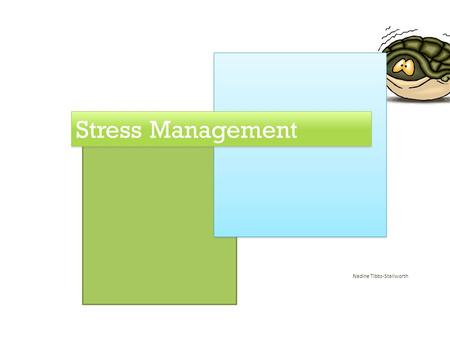 Nadine Tibbs-Stallworth Stress Management Contents Introduction What is stress Reasons Symptoms Impact Managing Stress.