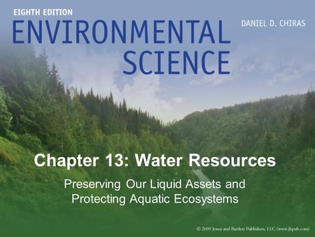 Chapter 13: Water Resources