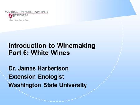 Introduction to Winemaking Part 6: White Wines