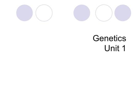 Genetics Unit 1. Objectives 4.1 – 4.2 Review of 2.5 Readings Orange book: pg. 81 – 90, pg. 38-43 Green book:
