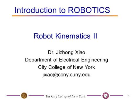 Introduction to ROBOTICS