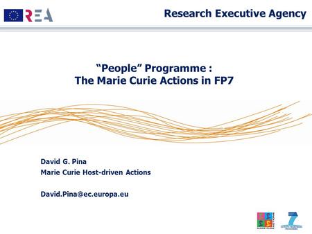 “People” Programme : The Marie Curie Actions in FP7