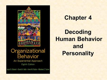 Chapter 4 Decoding Human Behavior and Personality.