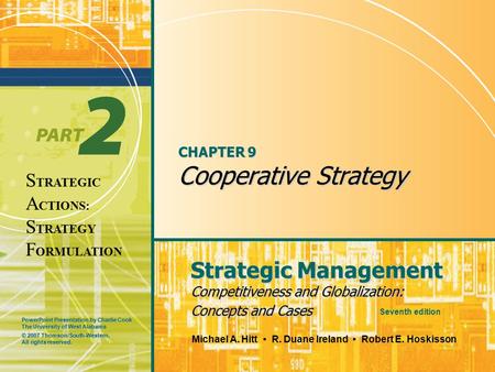 CHAPTER 9 Cooperative Strategy
