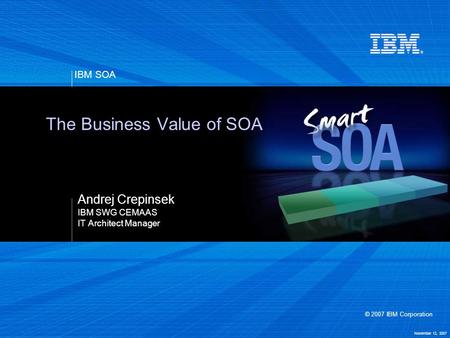 The Business Value of SOA