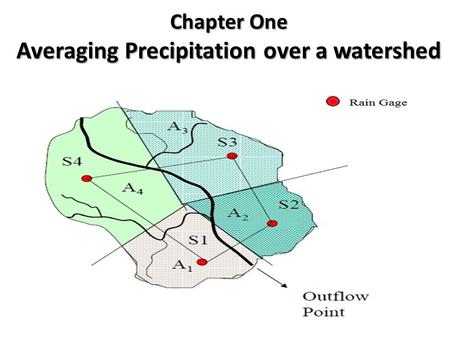 Chapter One Averaging Precipitation over a watershed.