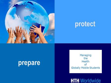 Managing the Health of Globally Mobile Students prepare protect.