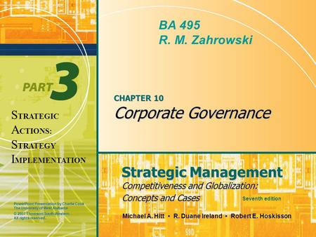 CHAPTER 10 Corporate Governance
