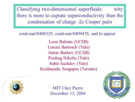 Classifying two-dimensional superfluids: why there is more to cuprate superconductivity than the condensation of charge -2e Cooper pairs cond-mat/0408329,