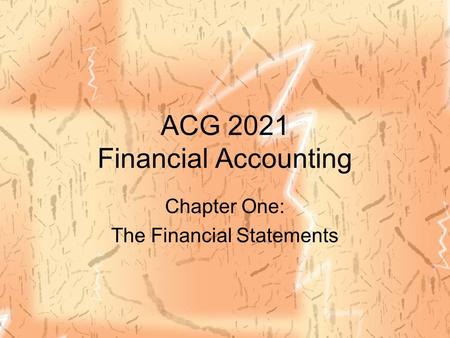 ACG 2021 Financial Accounting