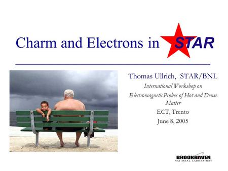 Charm and Electrons in Thomas Ullrich, STAR/BNL International Workshop on Electromagnetic Probes of Hot and Dense Matter ECT, Trento June 8, 2005.